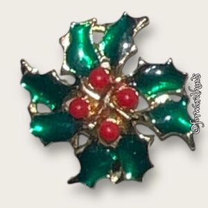 Bundle Sale 3 for $15 | Vintage Poinsettia Earrings